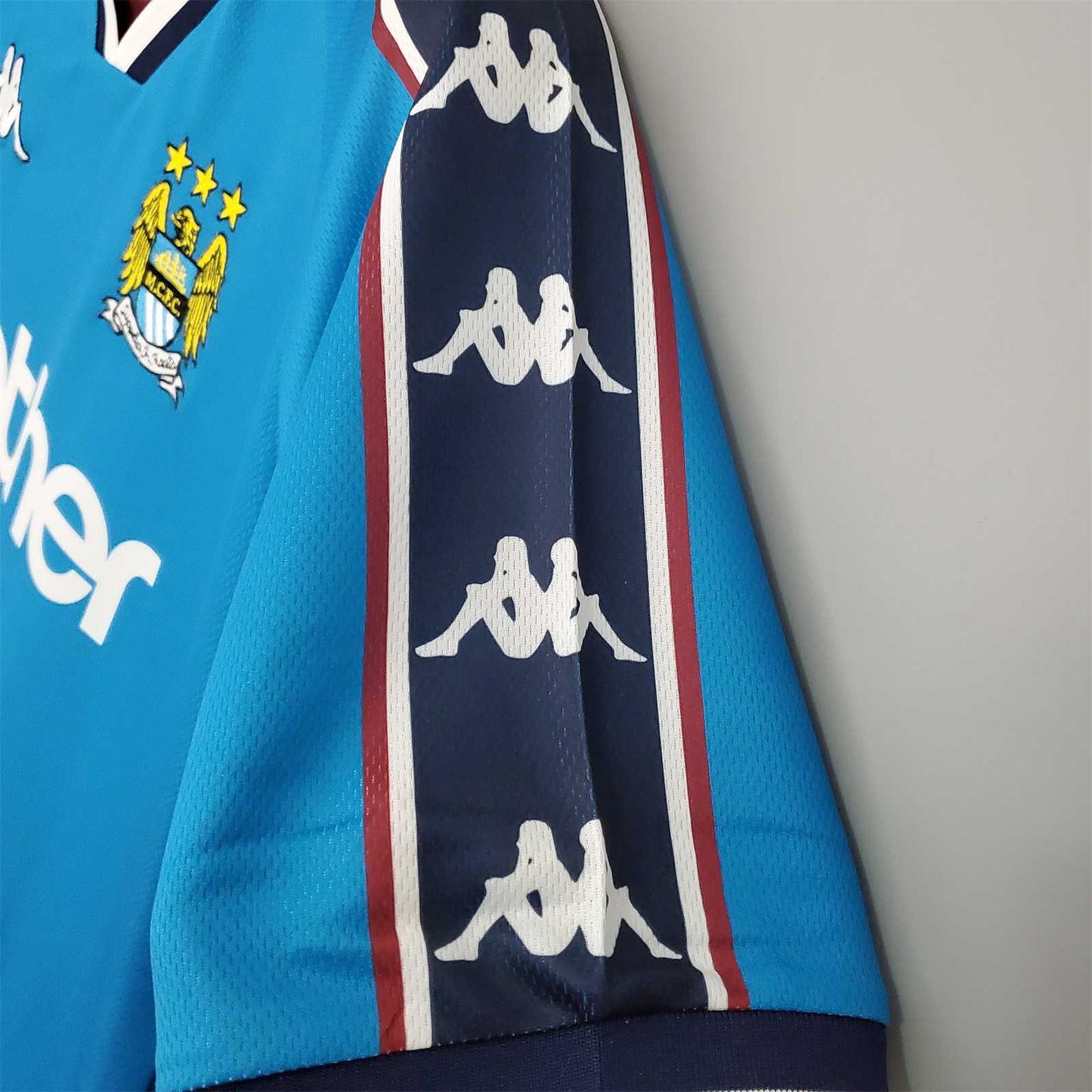 Manchester City. Camiseta local 1997-1999