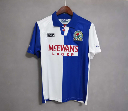 Blackburn Rovers. Camiseta local 1995-1996