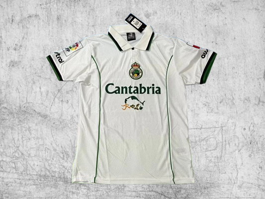 Racing de Santander. Camiseta local 2001-2002