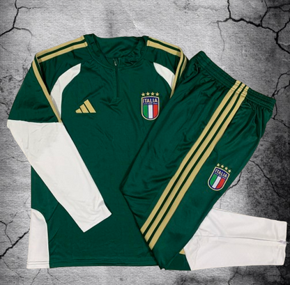 Italia. Buzo 2026 Verde (Cierre Medio)