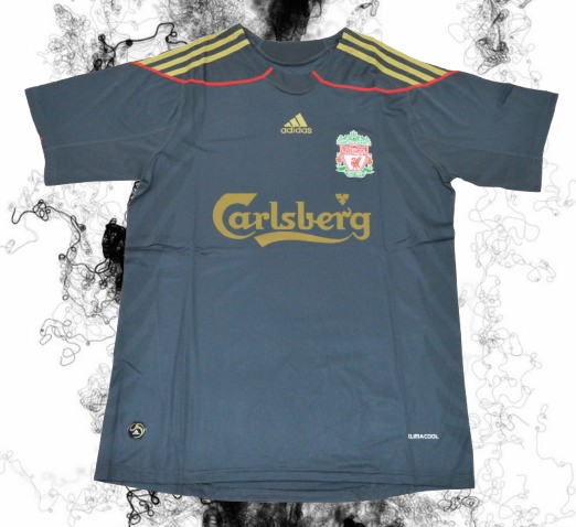 Liverpool. Camiseta visitante 2009-2010