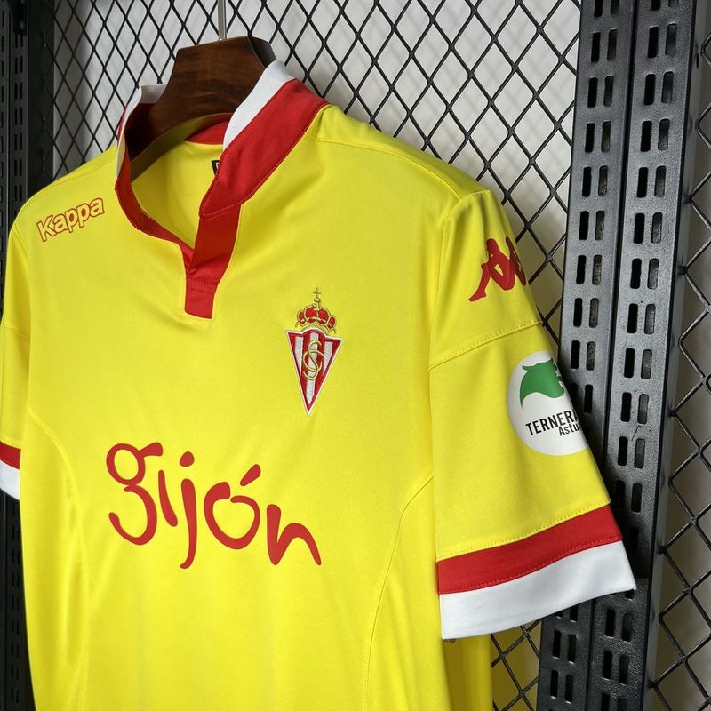 Sporting de Gijon. Camiseta visitante 2015-2016