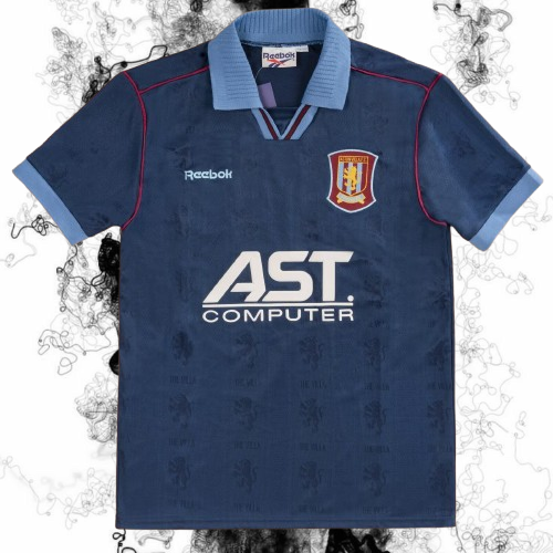 Aston Villa. Camiseta visitante 1995-1997