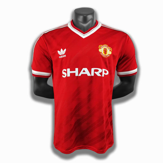 Manchester United. Camiseta local 1986-1988