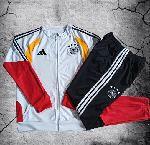 Alemania. Buzo 2026 Blanco (Cierre Completo)