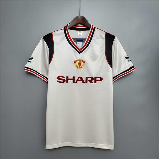 Manchester United. Tercera camiseta visitante 1985-1986