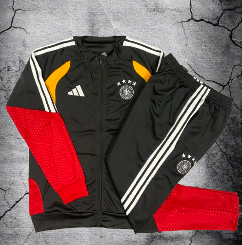 Alemania. Buzo 2026 Negro (Cierre Completo)