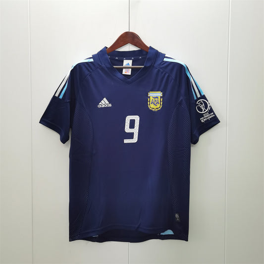 Selección de Argentina. Camiseta visitante 2002