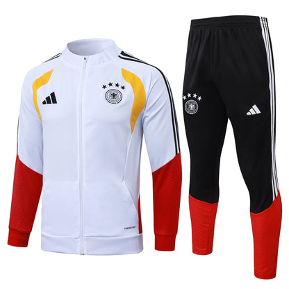 Alemania. Buzo 2026 Blanco (Cierre Completo)