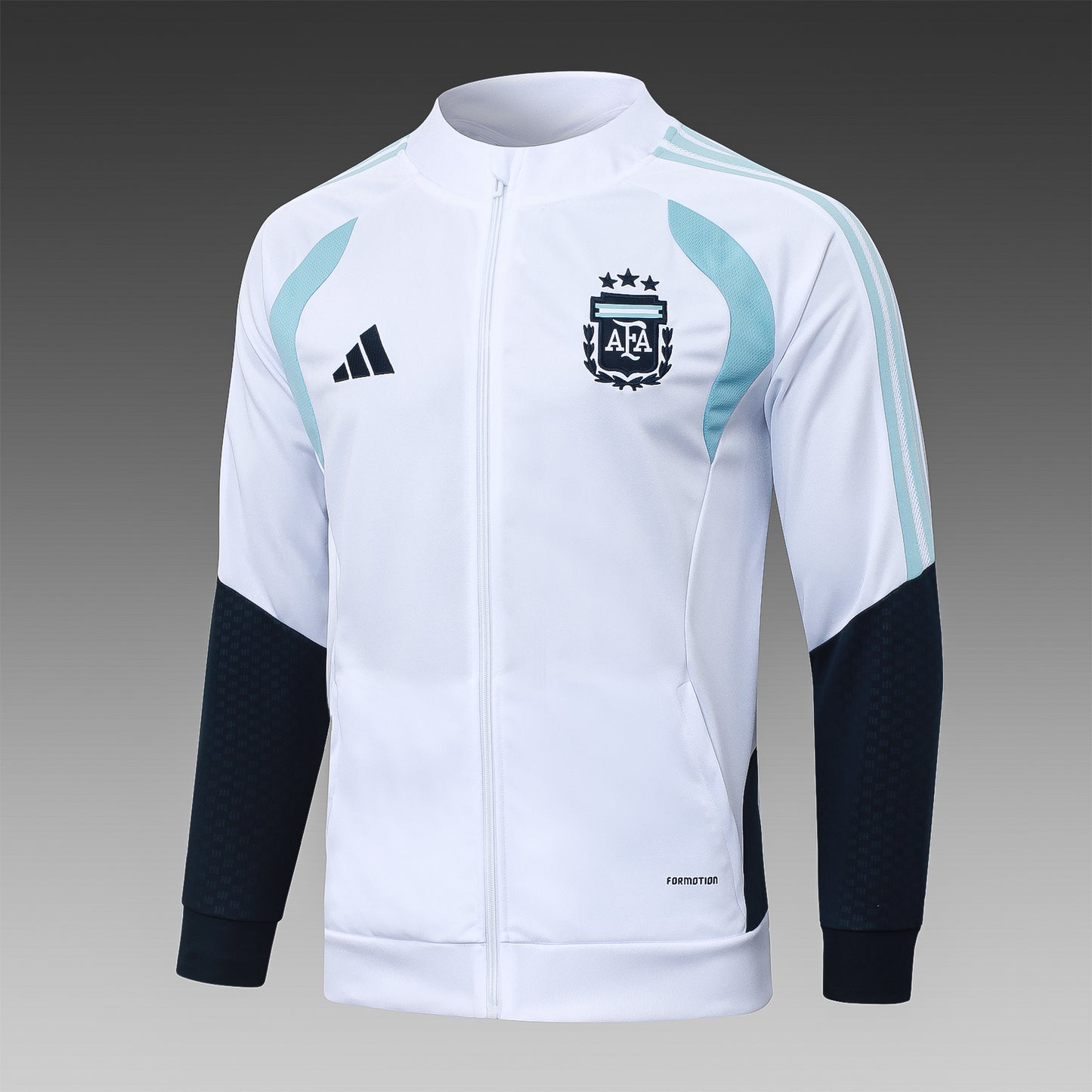 Argentina. Buzo 2026 Blanco (Cierre Completo)