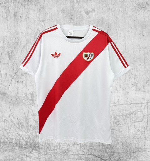 Rayo Vallecano. Camiseta local 1977-1979