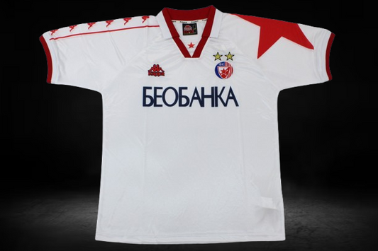 Estrella Roja de Belgrado. Camiseta visitante 1996-1998