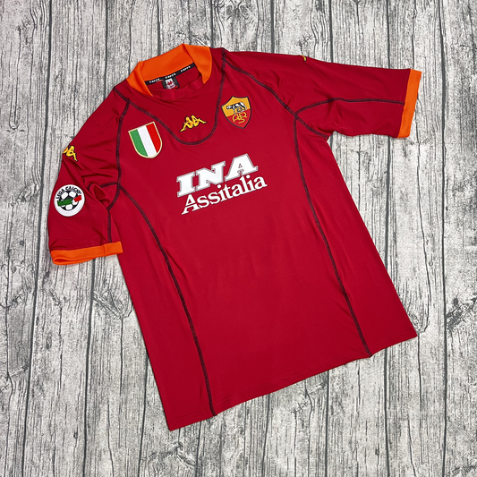 AS Roma. Camiseta local 2001-2002