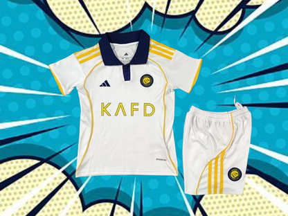 Al Nassr. Kit Niño visitante 2025-2026