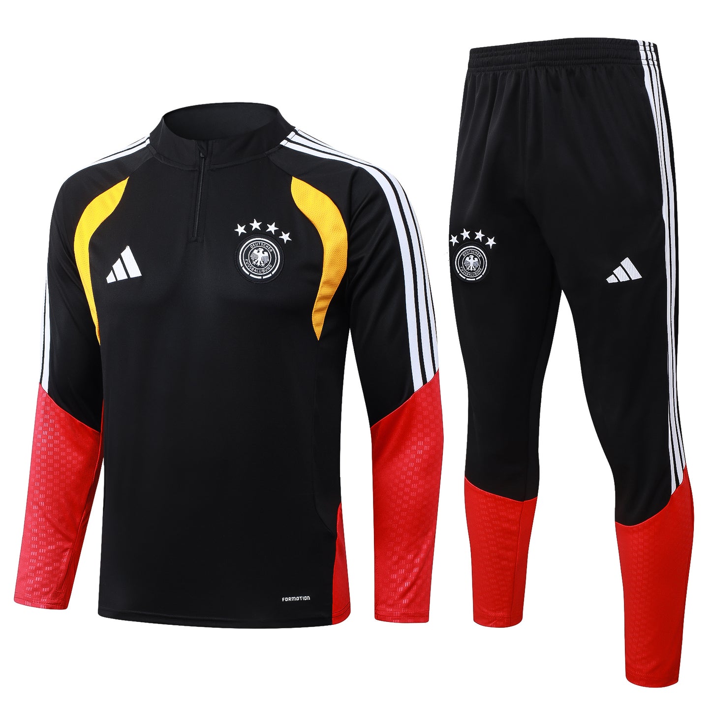 Alemania. Buzo 2026 Negro (Cierre Medio)