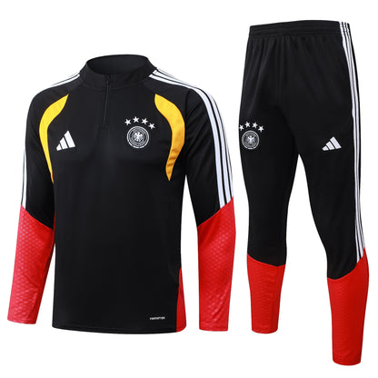 Alemania. Buzo 2026 Negro (Cierre Medio)