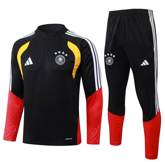 Alemania. Buzo 2026 Negro (Cierre Medio)