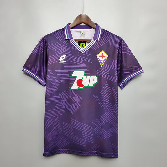 Fiorentina. Camiseta local 1992-1993