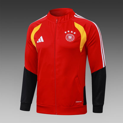 Alemania. Buzo 2026 Rojo (Cierre Medio)