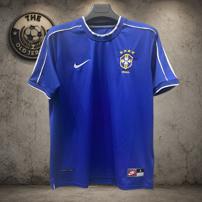 Selección de Brasil. Camiseta visitante 1998 (Sin Estampado)