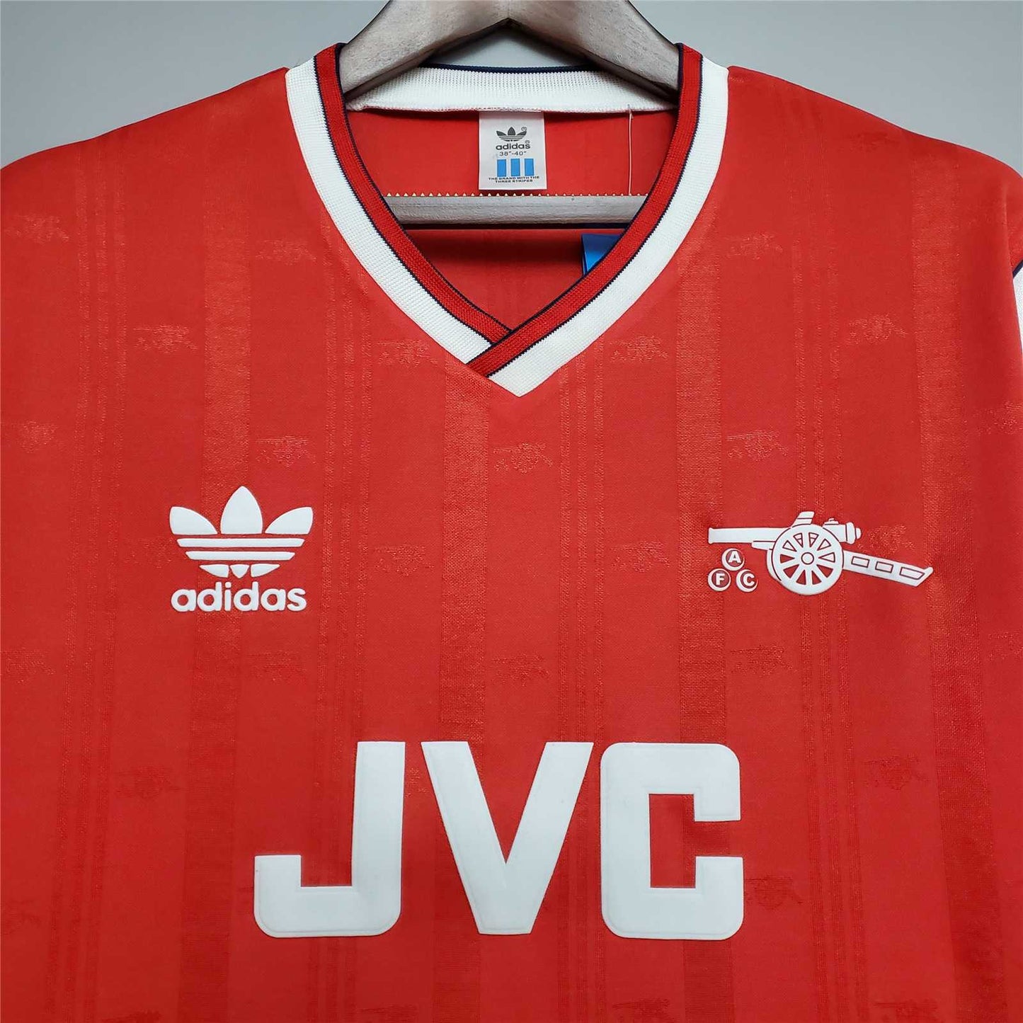 Arsenal. Camiseta local 1988-1990