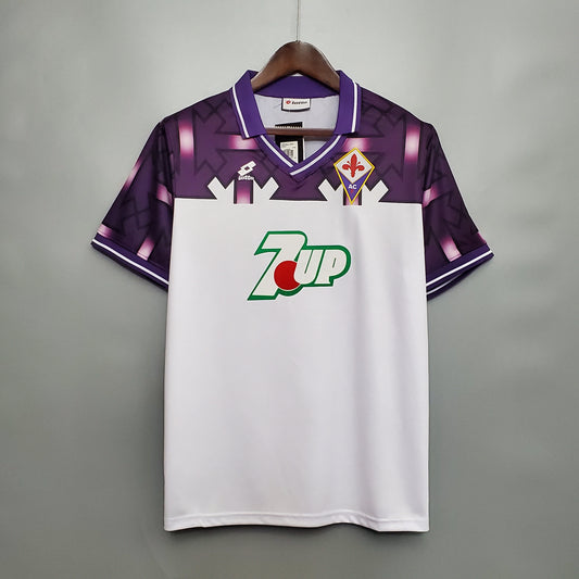 Fiorentina. Camiseta visitante 1992-1993