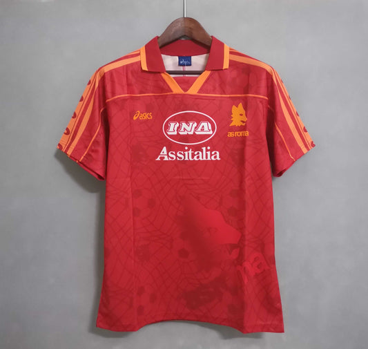 AS Roma. Camiseta local 1995-1996