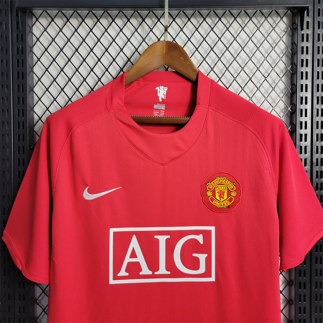 Manchester United. Camiseta local 2007-2008