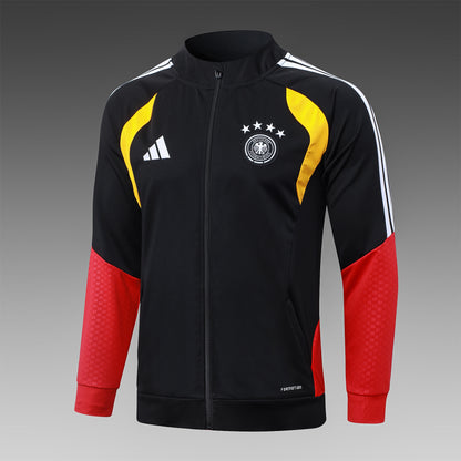 Alemania. Buzo 2026 Negro (Cierre Completo)