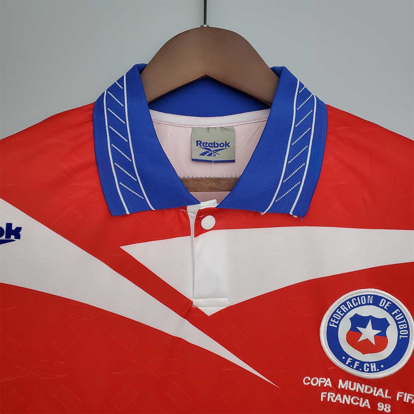 Selección Chilena. Camiseta local 1998 (SIN ESTAMPADO)