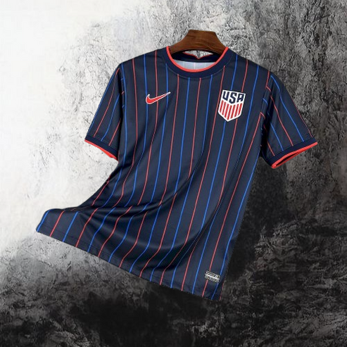 camiseta estados unidos 2025 negro rayado post