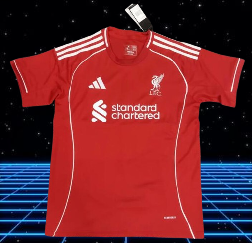 Liverpool. Camiseta local 2025-2026 (Sin Estampado)