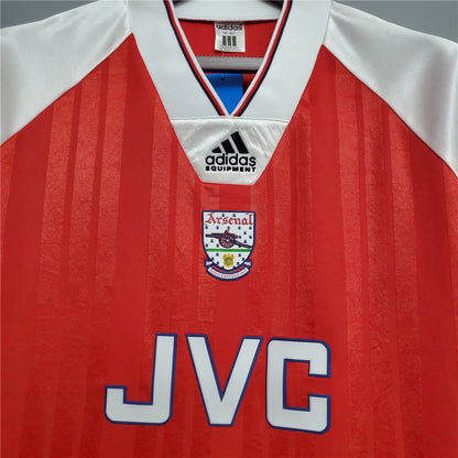 Arsenal. Camiseta local 1992-1993