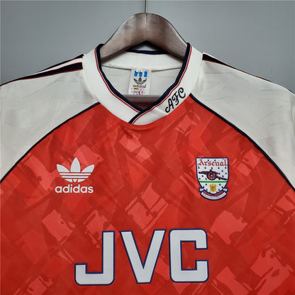 Arsenal. Camiseta local 1990-1992