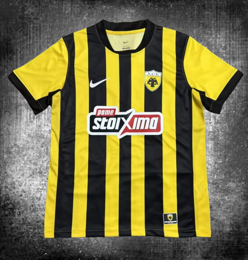 AEK Atenas. Camiseta local 2025-2026