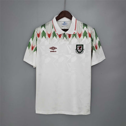 Selección de Gales. Camiseta visitante 1990-1992