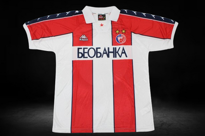 Estrella Roja de Belgrado. Camiseta local 1996-1998