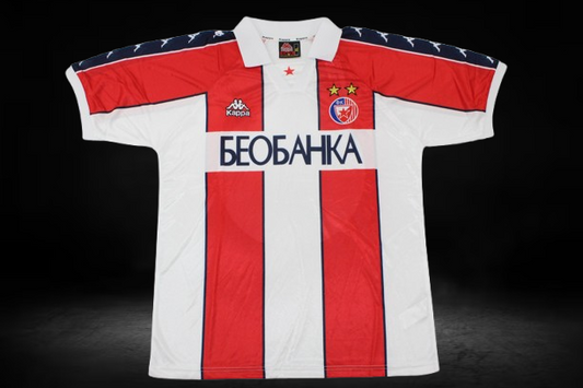 Estrella Roja de Belgrado. Camiseta local 1996-1998