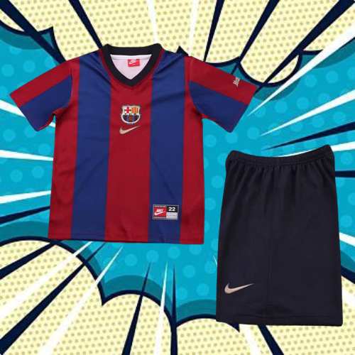 FC Barcelona. Kit Niño visitante 1998-1999