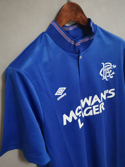 Rangers. Camiseta local 1987-1990