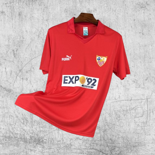 Sevilla. Camiseta visitante 1987-1990