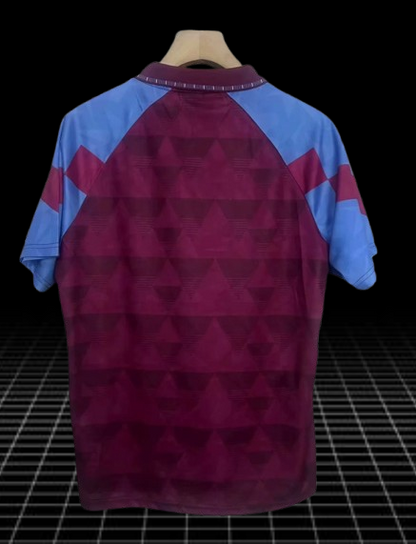 Aston Villa. Camiseta local 1990-1992 (Sin Estampado)