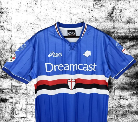 Sampdoria. Camiseta local 2000-2001