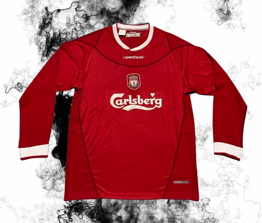 Liverpool. Camiseta local 2002-2004