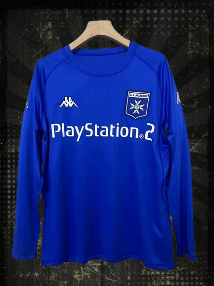 Auxerre. Camiseta visitante manga larga 2003-2004