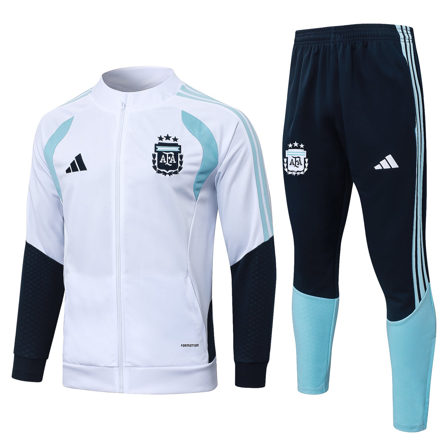 Argentina. Buzo 2026 Blanco (Cierre Completo)