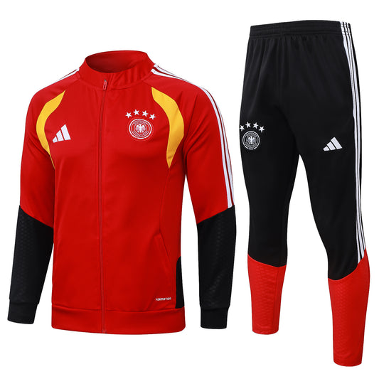Alemania. Buzo 2026 Rojo (Cierre Medio)