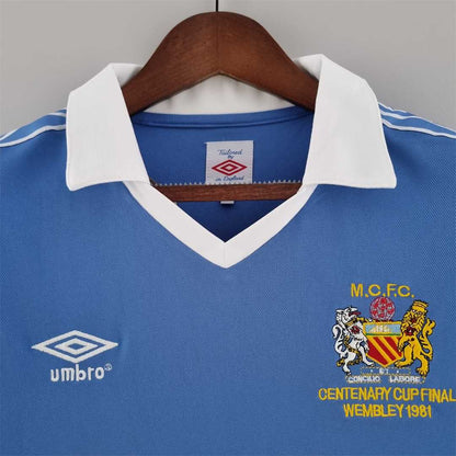 Manchester City. Camiseta local 1981-1982