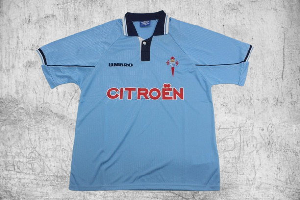 Celta de Vigo. Camiseta local 1997-1999