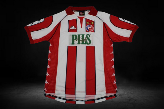 Estrella Roja de Belgrado. Camiseta local 1998-2001